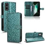 For Infinix GT 30 Pro Honeycomb Dot Texture Leather Phone Case(Green)