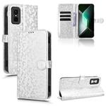For Infinix GT 30 Pro Honeycomb Dot Texture Leather Phone Case(Silver)