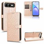 For Infinix Smart 10 Plus 4G Honeycomb Dot Texture Leather Phone Case(Gold)
