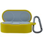 For Microsoft Surface Earbuds Anti-fall Silicone Earphone Protective Case with Hook(Yellow)