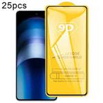 For vivo iQOO Neo9 Pro China 25pcs 9D Full Glue Screen Tempered Glass Film