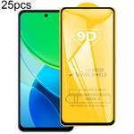 For vivo Y29s 5G 25pcs 9D Full Glue Screen Tempered Glass Film