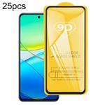 For vivo Y39 5G 25pcs 9D Full Glue Screen Tempered Glass Film