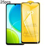 For vivo Y29t 5G 25pcs 9D Full Glue Screen Tempered Glass Film