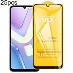 For vivo Y19s GT 5G 25pcs 9D Full Glue Screen Tempered Glass Film