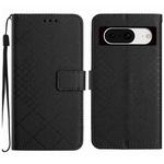 For Google Pixel 8 Rhombic Grid Texture Leather Phone Case(Black)