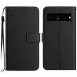 For Google Pixel 7 Pro Rhombic Grid Texture Leather Phone Case(Black)