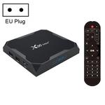 X96 max+ 4K Smart TV Box with Remote Control, Android 9.0, Amlogic S905X3 Quad-Core Cortex-A55,2GB+16GB, Support LAN, AV, 2.4G/5G WiFi, USBx2,TF Card, EU Plug