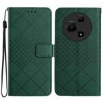 For TCL 60 NxtPaper 4G Rhombic Grid Texture Leather Phone Case(Green)