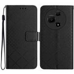 For TCL 60 NxtPaper 4G Rhombic Grid Texture Leather Phone Case(Black)
