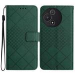 For TCL 60 5G Rhombic Grid Texture Leather Phone Case(Green)