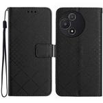 For TCL 60 5G Rhombic Grid Texture Leather Phone Case(Black)