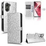 For vivo V29e 5G Honeycomb Dot Texture Leather Phone Case(Silver)