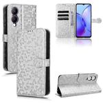 For vivo Y17s 4G Honeycomb Dot Texture Leather Phone Case(Silver)
