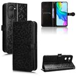 For vivo Y03 4G Honeycomb Dot Texture Leather Phone Case(Black)