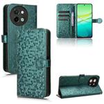 For vivo Y38 5G / Y200i Honeycomb Dot Texture Leather Phone Case(Green)