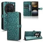 For vivo X100 Ultra Honeycomb Dot Texture Leather Phone Case(Green)