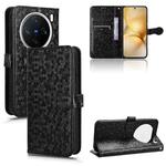 For vivo X200 5G Honeycomb Dot Texture Leather Phone Case(Black)