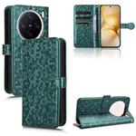 For vivo X200 5G Honeycomb Dot Texture Leather Phone Case(Green)