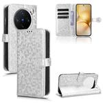 For vivo X200 5G Honeycomb Dot Texture Leather Phone Case(Silver)