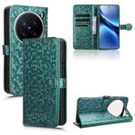 For vivo X200 Pro 5G Honeycomb Dot Texture Leather Phone Case(Green)