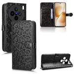 For vivo X200s 5G Honeycomb Dot Texture Leather Phone Case(Black)