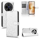 For vivo X200s 5G Honeycomb Dot Texture Leather Phone Case(Silver)