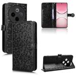 For vivo Y300 Pro 5G / iQOO Z10 5G India Honeycomb Dot Texture Leather Phone Case(Black)