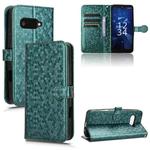 For Kyocera Digno SX4 / BX3 Honeycomb Dot Texture Leather Phone Case(Green)