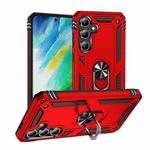 For Samsung Galaxy S24 FE 5G Shockproof TPU + PC Phone Case(Red)