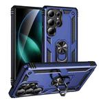 For Samsung Galaxy S25 Ultra 5G Shockproof TPU + PC Phone Case(Blue)