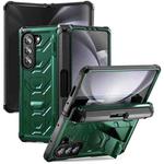 For Samsung Galaxy Z Fold5 5G Armored All-inclusive Shockproof Folding Phone Case(Green)