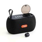 T&G TG810 2 in 1 Portable Outdoor Speaker + Mini Wireless Bluetooth Earphone(Black)