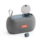 T&G TG810 2 in 1 Portable Outdoor Speaker + Mini Wireless Bluetooth Earphone(Grey)