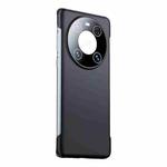 For Huawei Mate 40 Pro+ Frameless Metallic Paint Skin Feel Phone Case(Black)