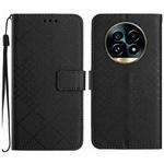 For Realme 13 Pro 5G / 13 Pro+ 5G Rhombic Grid Texture Leather Phone Case(Black)