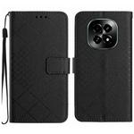 For Realme C63 5G Rhombic Grid Texture Leather Phone Case(Black)