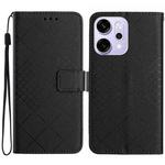 For OPPO Reno14 Pro 5G Global Rhombic Grid Texture Leather Phone Case(Black)