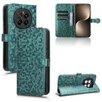 For Honor Magic7 5G Honeycomb Dot Texture Leather Phone Case(Green)