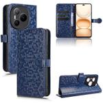 For Honor Power 5G Honeycomb Dot Texture Leather Phone Case(Blue)