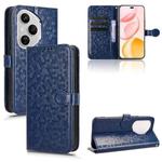 For Honor 400 Pro Global 160.8mm Honeycomb Dot Texture Leather Phone Case(Blue)