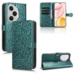 For Honor 400 Pro Global 160.8mm Honeycomb Dot Texture Leather Phone Case(Green)