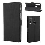 For Huawei Y6p ViLi Side Button Magnetic Suction Type Shockproof TPU + PU Horizontal Flip Protective Case with Card Slot & Holder & Wallet(Black)