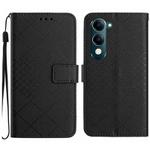 For vivo Y04 4G / Y29s 5G Rhombic Grid Texture Leather Phone Case(Black)