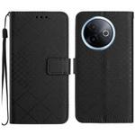 For vivo Y39 5G Global Rhombic Grid Texture Leather Phone Case(Black)