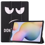For Samsung Galaxy Tab S8+ / Tab S8 Plus /  Tab S7 FE / Tab S7+ Custer Painted PU Leather Case with Sleep / Wake-up Function & 3-Fold Holder(Big Eye ME)