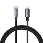 USAMS US-SJ662 Type-C To 8 Pin 30W Fast Charge Data Cable, Length: 1.2m(Black)