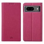 For Google Pixel 8 ViLi DMX Series TPU + PU Leather Magnetic Phone Case(Rose Red)