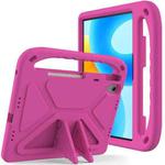For Huawei MatePad 11.5 / Air 2023 Handle EVA Shockproof Tablet Case with Holder(Rose Red)