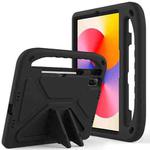 For Huawei MatePad SE 11 2024 Handle EVA Shockproof Tablet Case with Holder(Black)